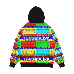 Alternative view of Teletexto Men's All-Over-Print Hoodie