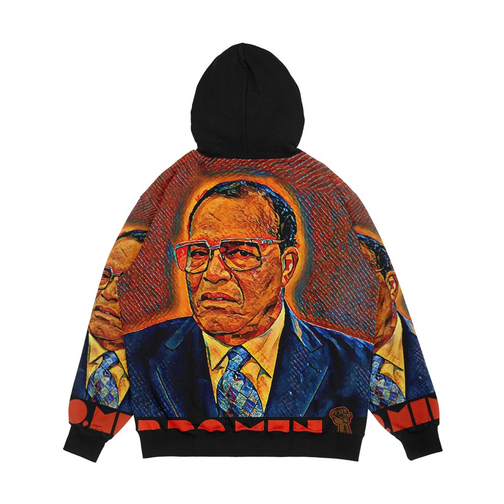 Tha Liberator Louis Farrakhan Men's All-Over-Print Hoodie - Image 2