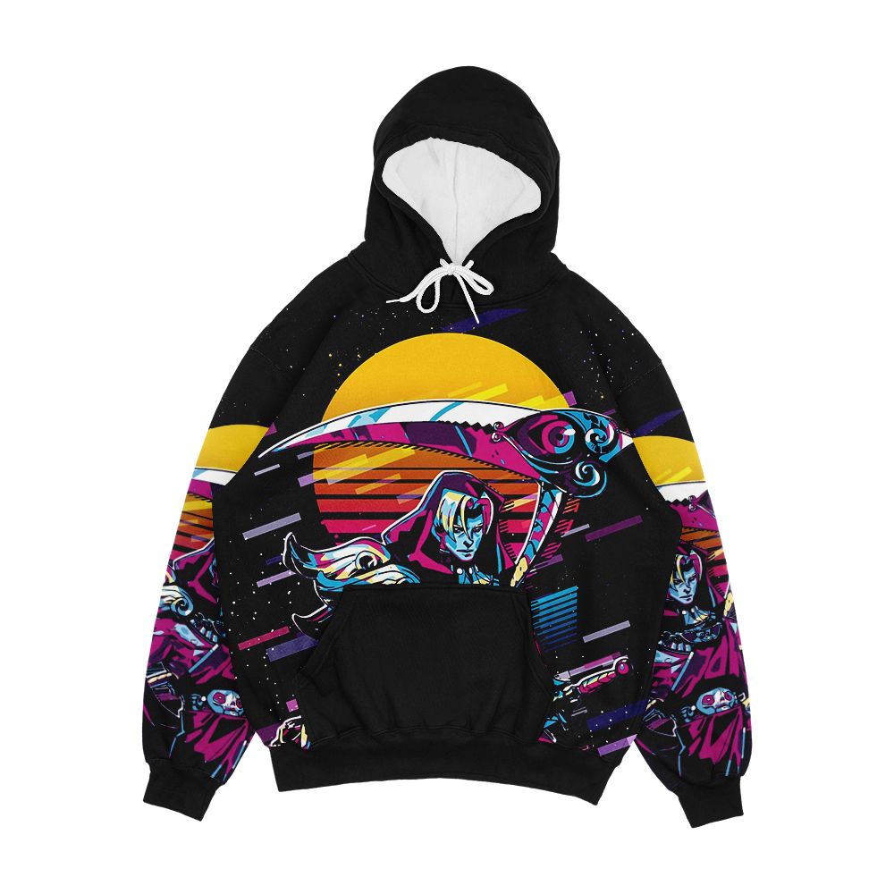 Thanatos Hades 80S Retro Men's All-Over-Print Hoodie