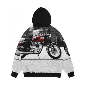 Alternative view of The 1968 T120 Bonnie Men's All-Over-Print Hoodie