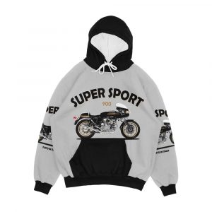 The 900 Super Sport Classic Motorcycle Men's All-Over-Print Hoodie