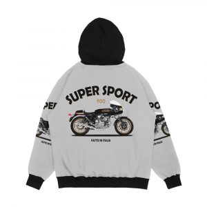 Alternative view of The 900 Super Sport Classic Motorcycle Men's All-Over-Print Hoodie