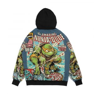 Alternative view of The Amazing Ninja Dude Men's All-Over-Print Hoodie