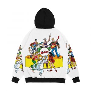 Alternative view of The Archies Rock Stars Men's All-Over-Print Hoodie