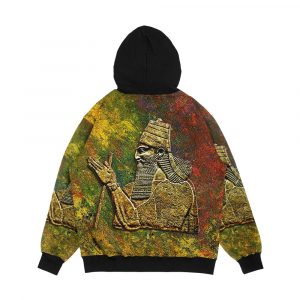 Alternative view of The Assyrian King Men's All-Over-Print Hoodie