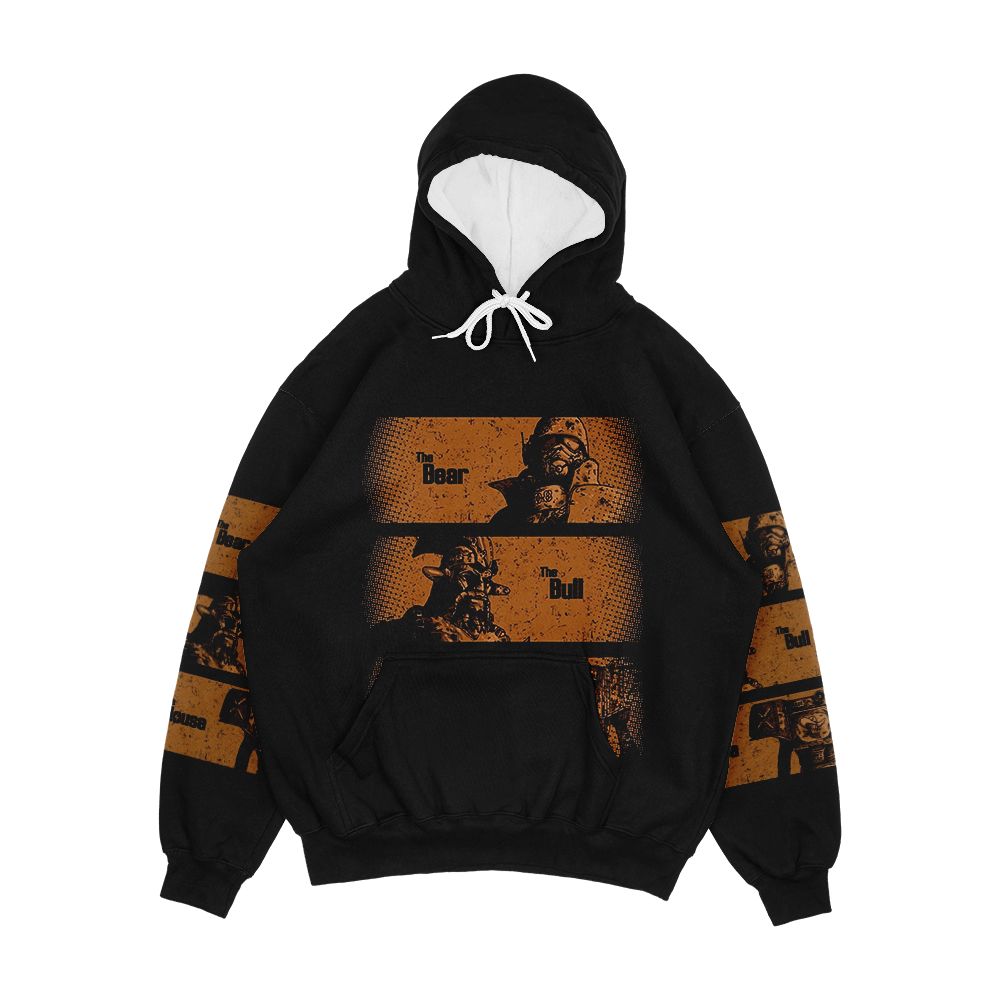 The Bear The Bull The House Men's All-Over-Print Hoodie