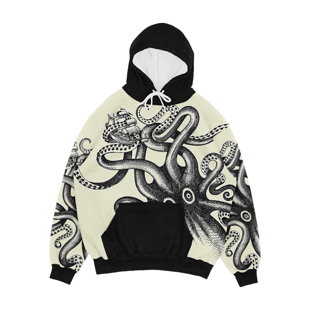 The Big Squid Men's All-Over-Print Hoodie