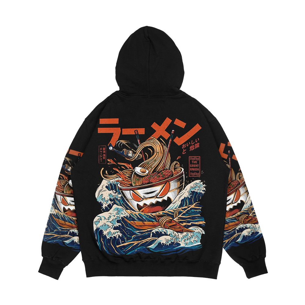 The Black Great Ramen Men's All-Over-Print Hoodie - Image 2