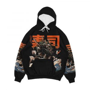 The Black Sushi Dragon Men's All-Over-Print Hoodie