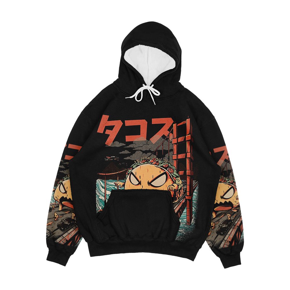 The Black Takaiju Men's All-Over-Print Hoodie