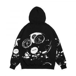 Alternative view of The Classic British Motorcycle Men's All-Over-Print Hoodie