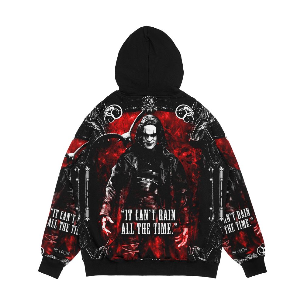 The Crow It Can T Rain All The Time Men's All-Over-Print Hoodie - Image 2