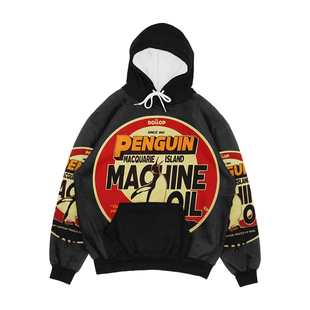 The Dollop Penguin Oil Men's All-Over-Print Hoodie