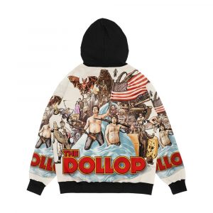 Alternative view of The Dollop Textless Men's All-Over-Print Hoodie