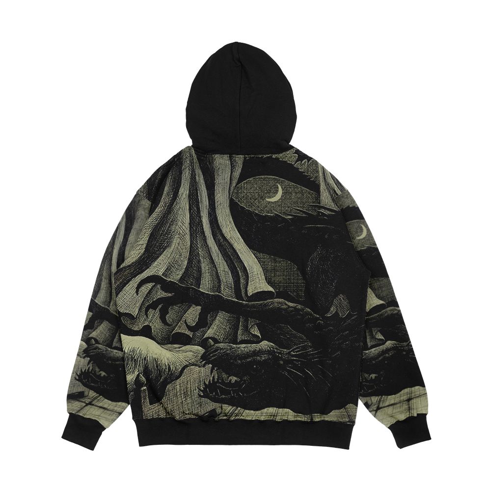 The Dragon And The Princess Men's All-Over-Print Hoodie - Image 2