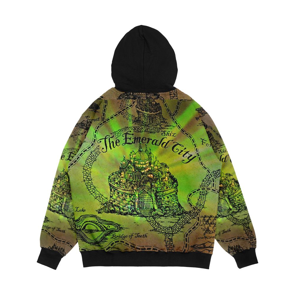 The Emerald City Men's All-Over-Print Hoodie - Image 2