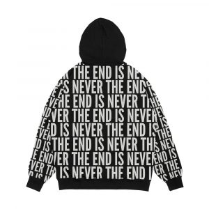 Alternative view of The End Is Never The End Men's All-Over-Print Hoodie