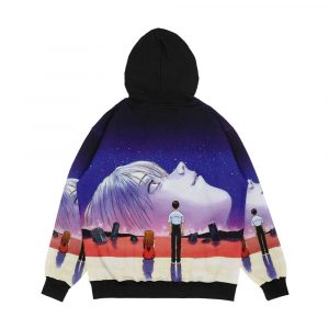 Alternative view of The End Of Evangelion Hd No Text And Logos Men's All-Over-Print Hoodie