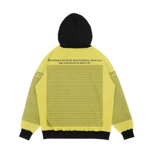 Alternative view of The Entire Bee Movie Script Men's All-Over-Print Hoodie
