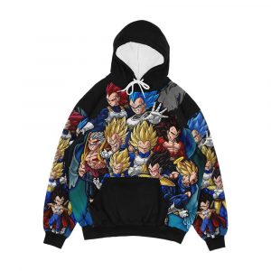 The Evolution Of Prince Vegeta Men's All-Over-Print Hoodie