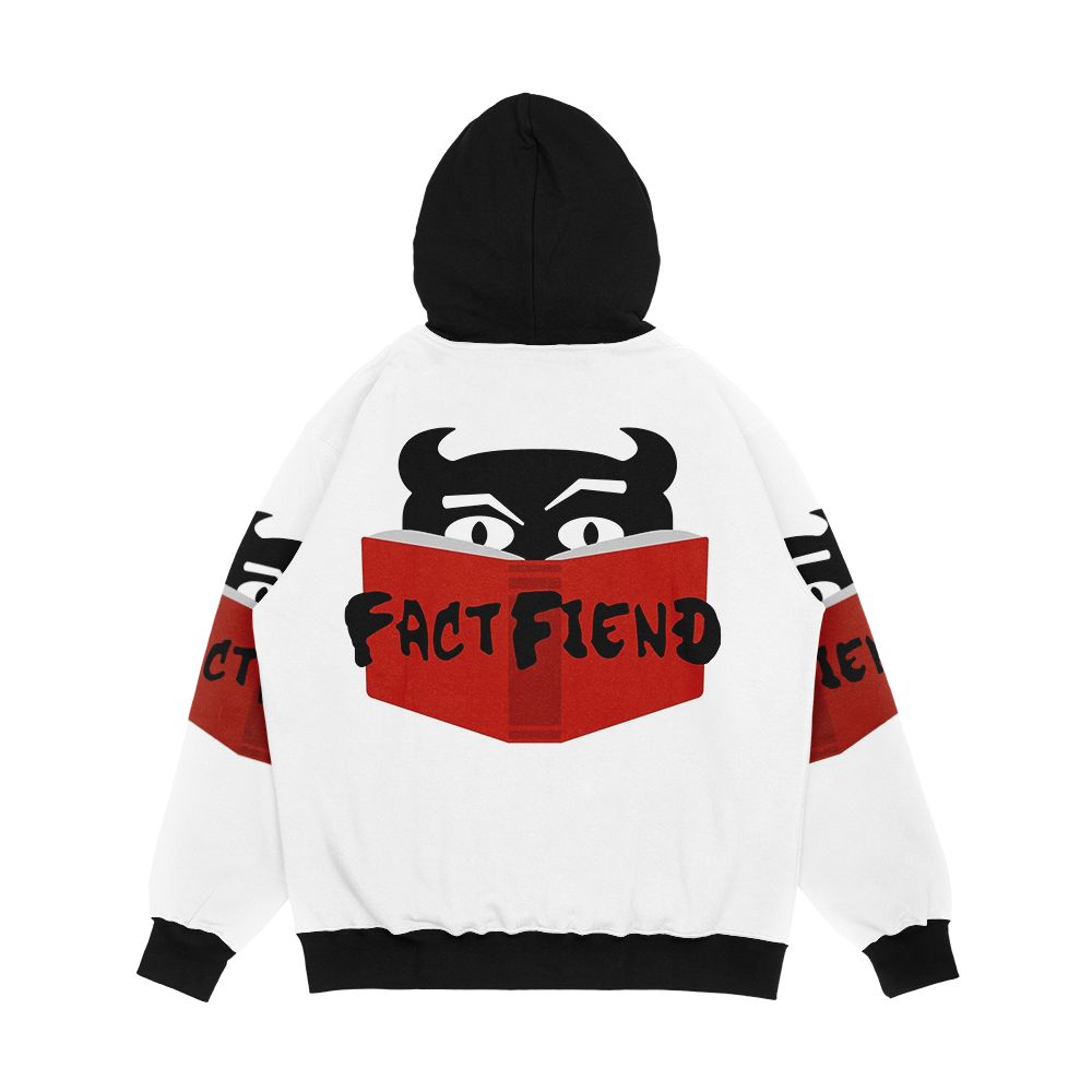 The Fact Fiend Logo By Artists Unknown Men's All-Over-Print Hoodie - Image 2