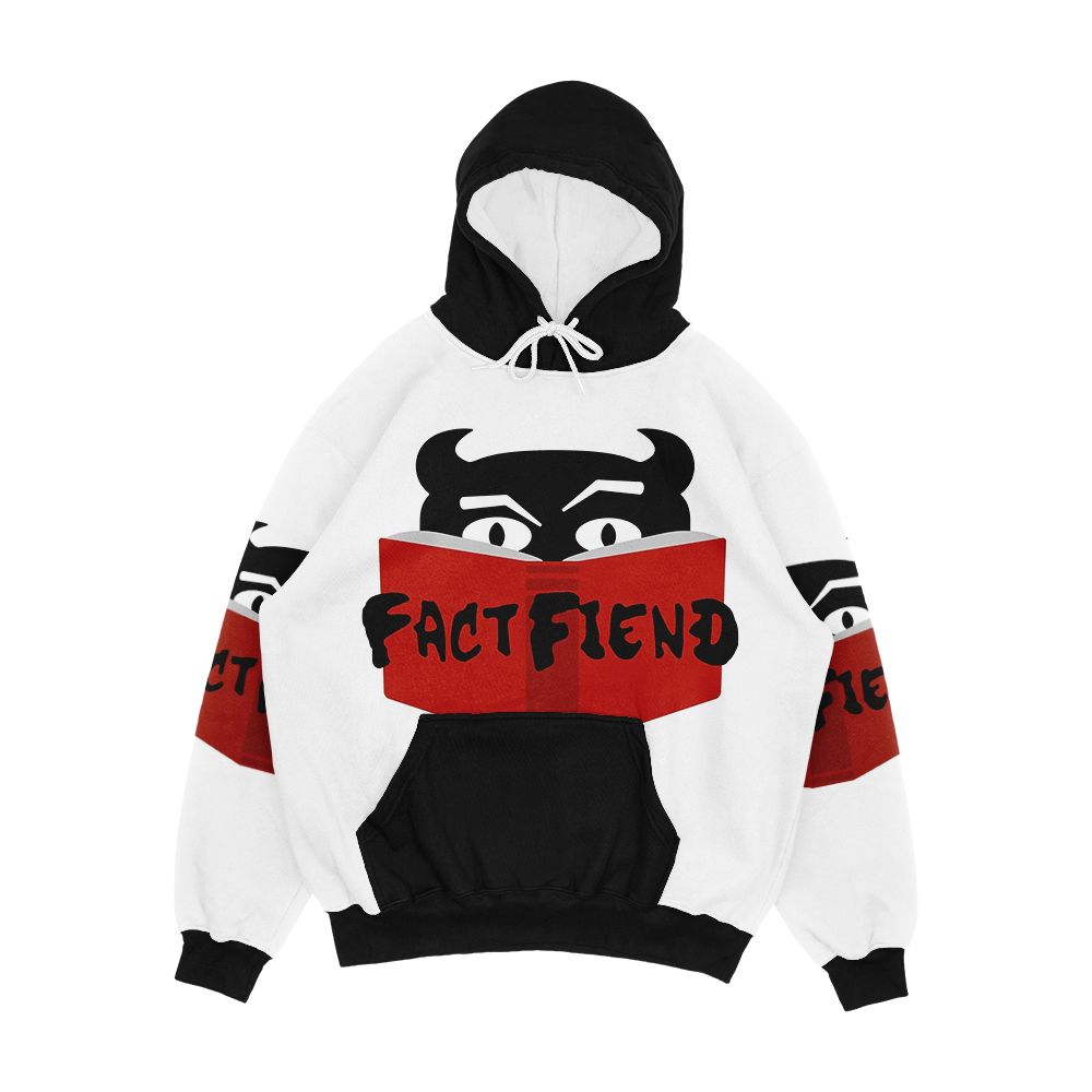 The Fact Fiend Logo By Artists Unknown Men's All-Over-Print Hoodie