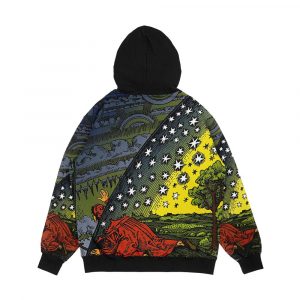 Alternative view of The Flammarion Engraving Hand Coloured Men's All-Over-Print Hoodie