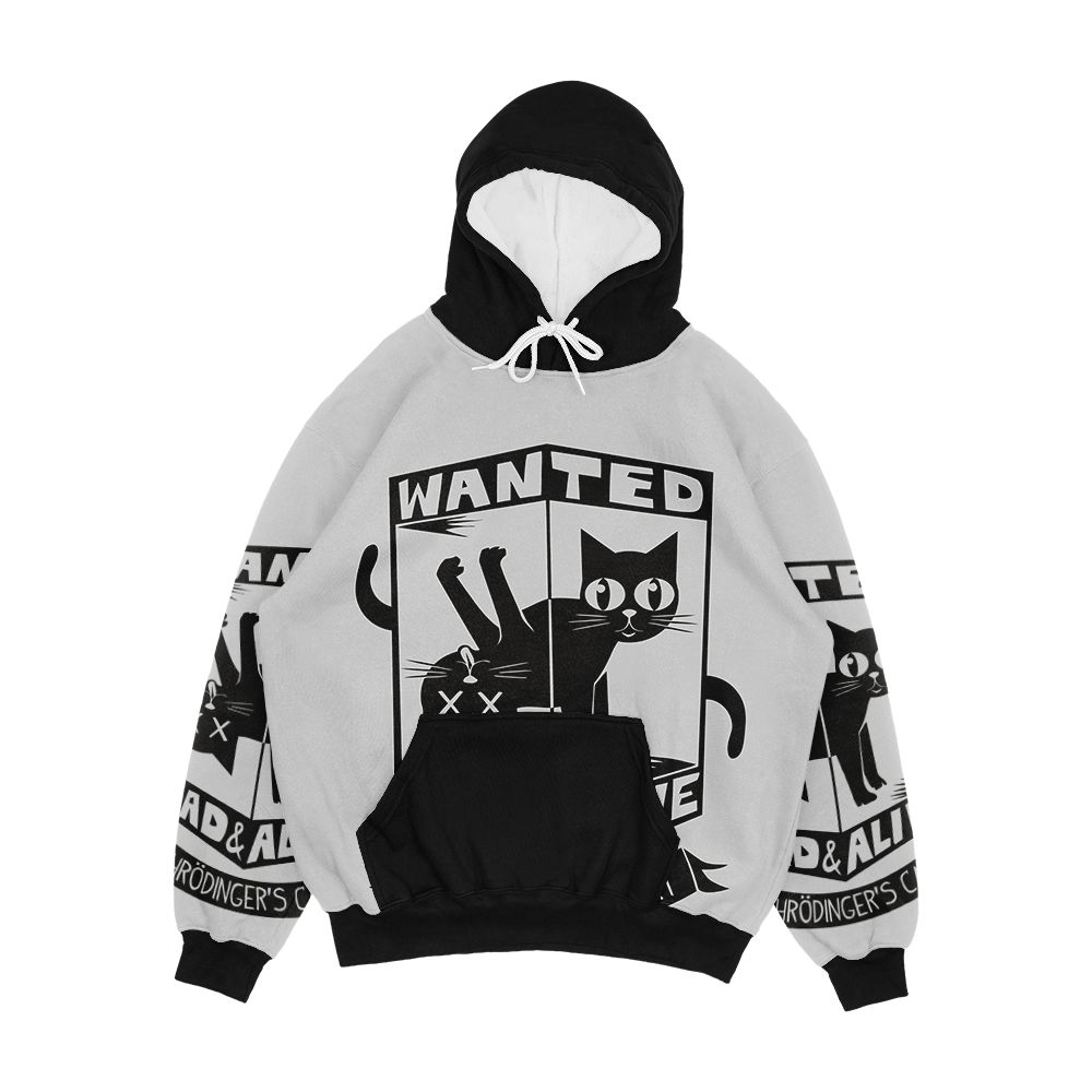 The Flash Cisco s Shirt Wanted Dead And Alive Scrodinger s Cat Men's All-Over-Print Hoodie