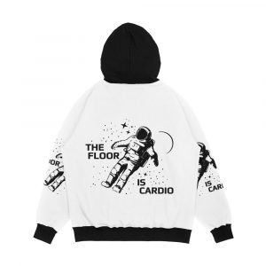 Alternative view of The Floor Is Cardio Men's All-Over-Print Hoodie