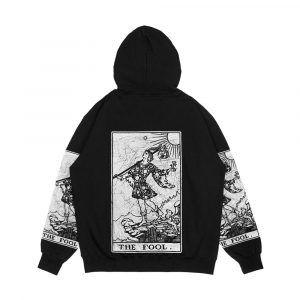 Alternative view of The Fool Tarot Card Major Arcana Fortune Telling Occult Men's All-Over-Print Hoodie