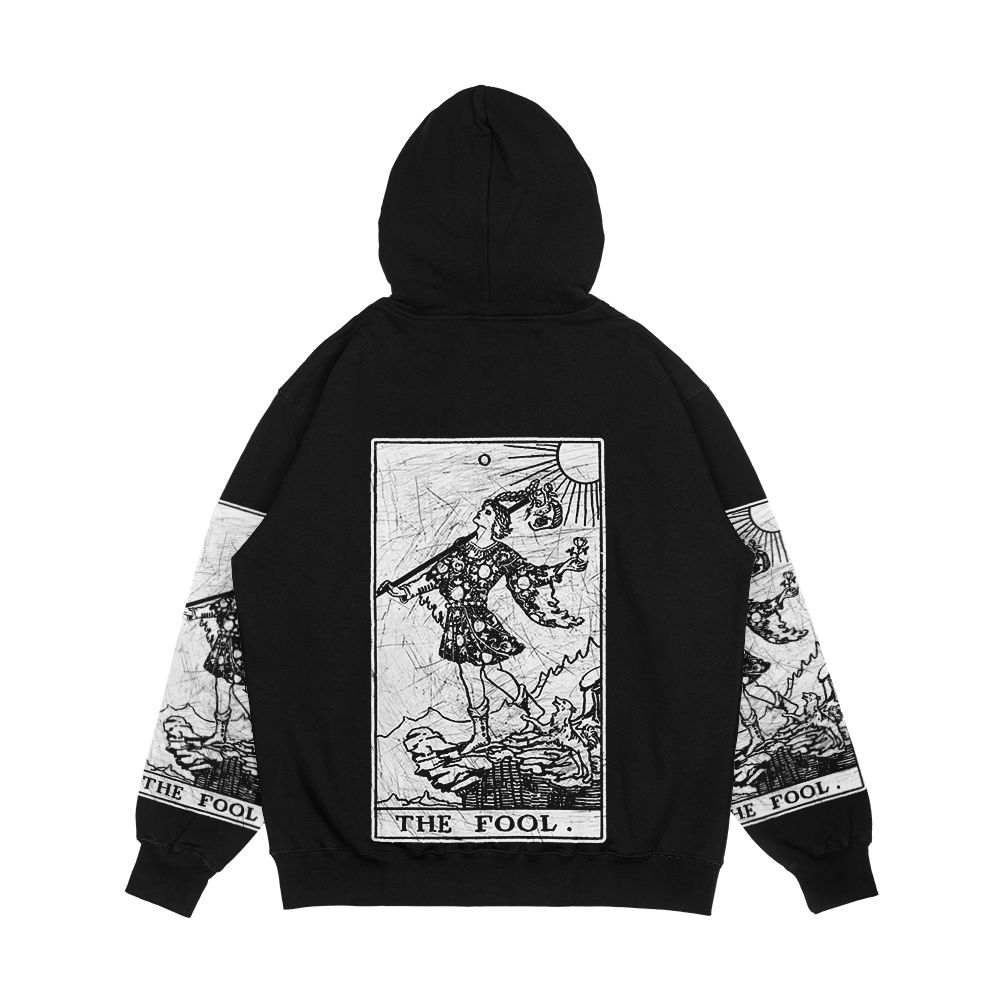 The Fool Tarot Card Major Arcana Fortune Telling Occult Men's All-Over-Print Hoodie - Image 2