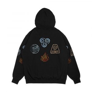 Alternative view of The Four Elements Avatar Symbols Men's All-Over-Print Hoodie