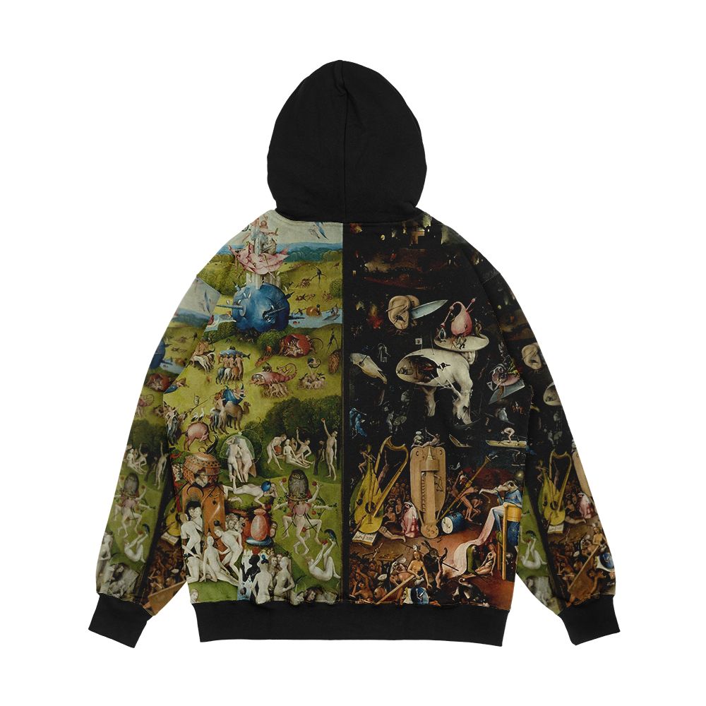 The Garden Of Earthly Delights 1 Hieronymus Bosch Men's All-Over-Print Hoodie - Image 2