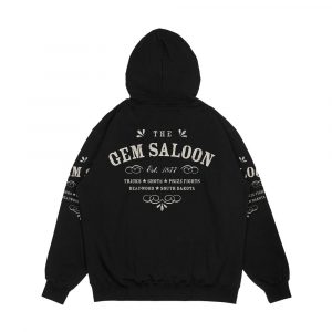 Alternative view of The Gem Saloon Deadwood Men's All-Over-Print Hoodie