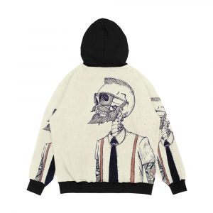 Alternative view of The Gentleman Becomes A Hipster Men's All-Over-Print Hoodie