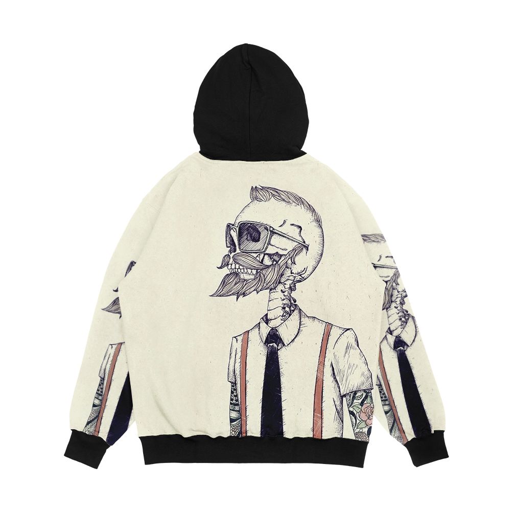 The Gentleman Becomes A Hipster Men's All-Over-Print Hoodie - Image 2
