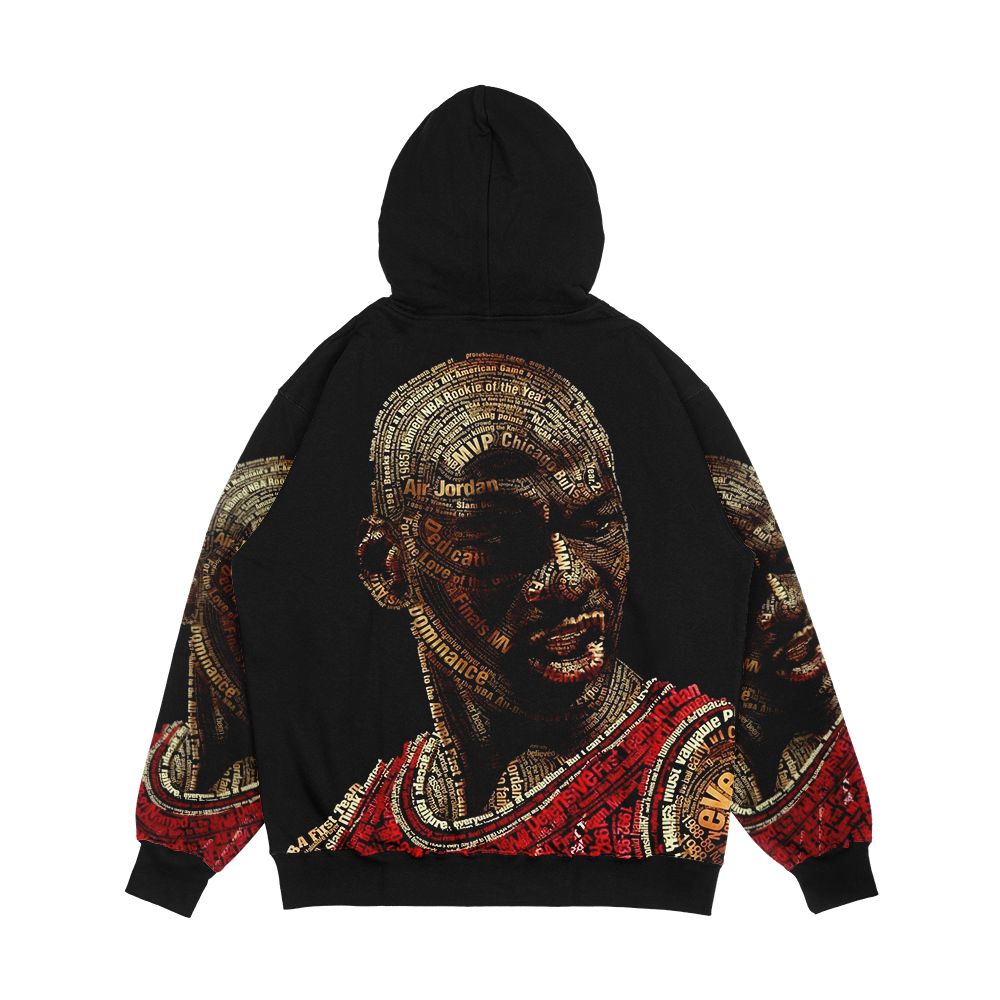 The Goat Michael Jordan Men's All-Over-Print Hoodie - Image 2