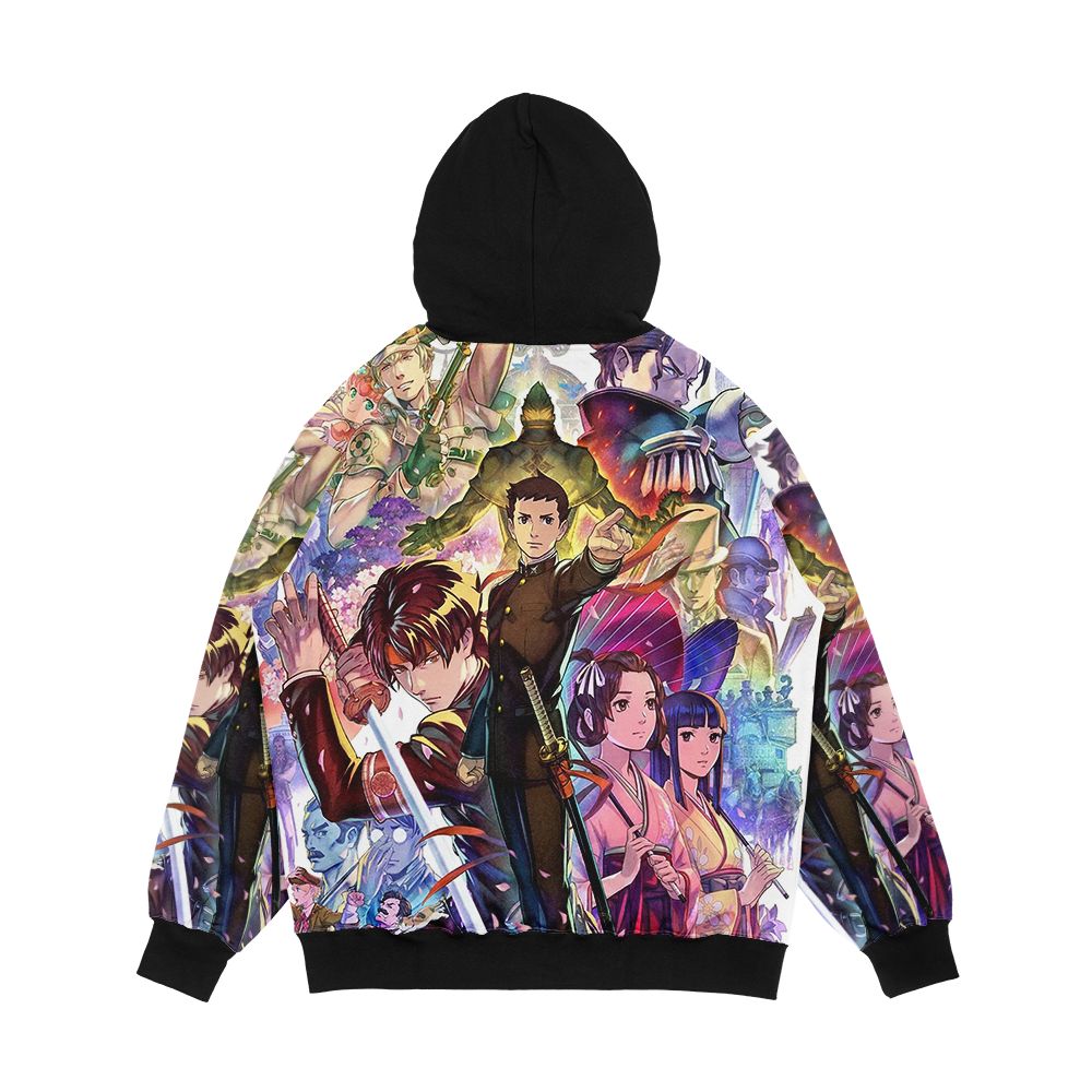 The Great Ace Attorney Chronicles Men's All-Over-Print Hoodie - Image 2