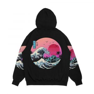 Alternative view of The Great Retro Wave Men's All-Over-Print Hoodie