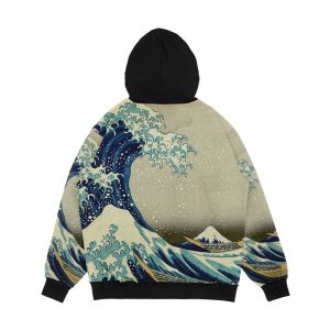 Alternative view of The Great Wave Men's All-Over-Print Hoodie