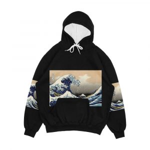 The Great Wave Off Kanagawa By Katsushika Hokusai Reproduction Men's All-Over-Print Hoodie