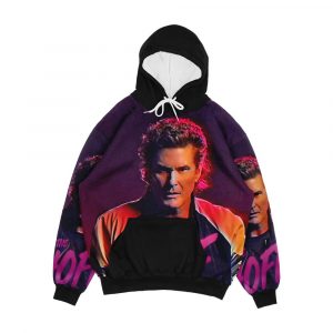 The Hoff David Hasselhoff Retro Allover Patten Men's All-Over-Print Hoodie