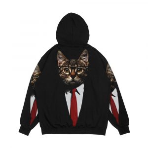 Alternative view of The Jacket Cat Men's All-Over-Print Hoodie