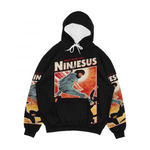 The Jesus Ninja Men's All-Over-Print Hoodie