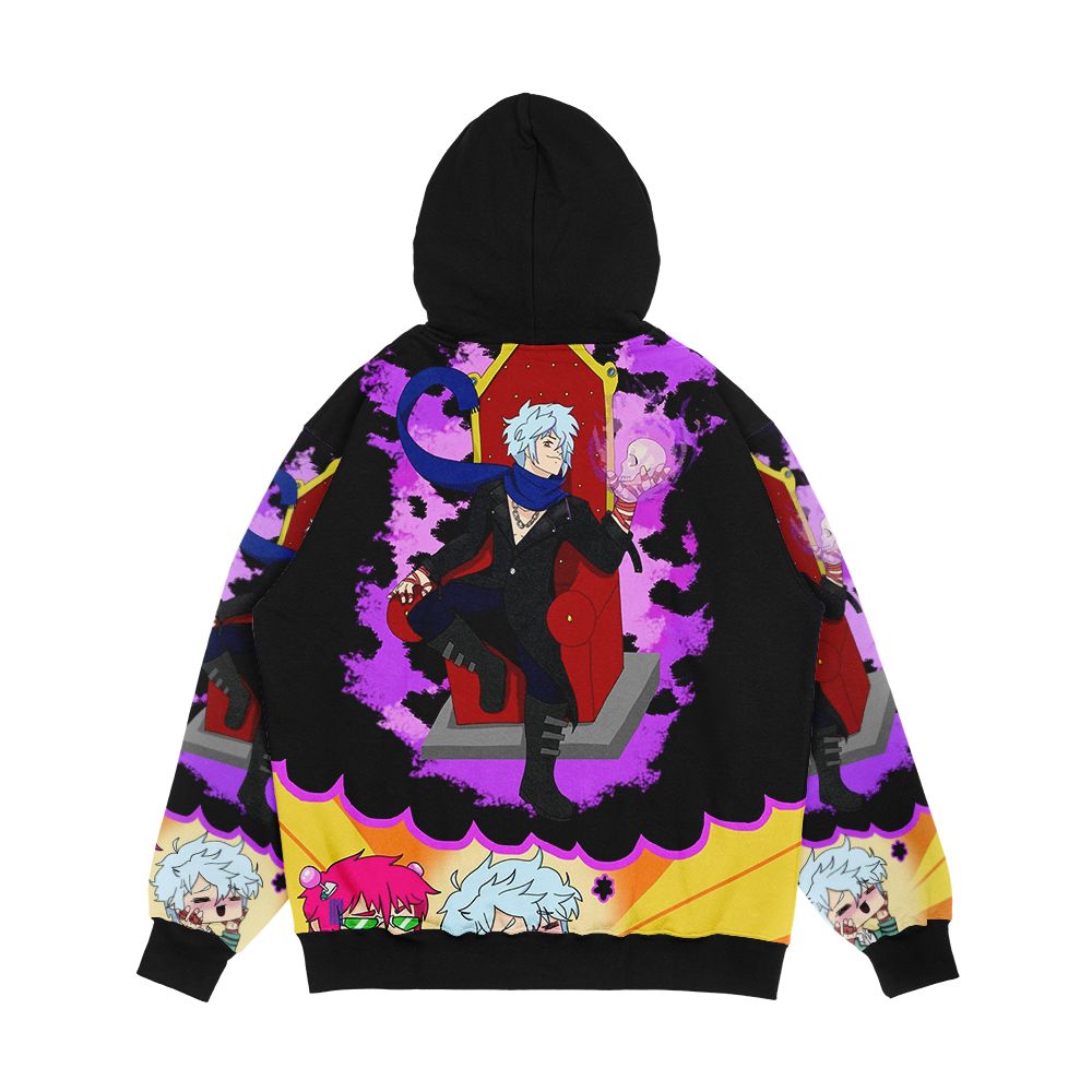 The Jet Black Wings Shun Kaido Men's All-Over-Print Hoodie - Image 2