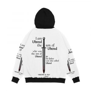 Alternative view of The Last Kingdom Uhtred Destiny Is All Men's All-Over-Print Hoodie