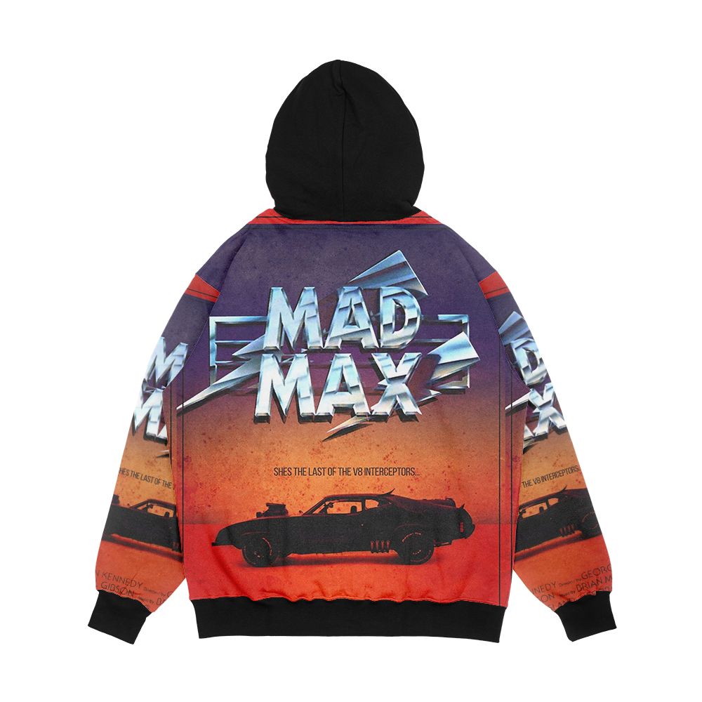 The Last Of The V8 s Vintage Custom Mad Max Poster Men's All-Over-Print Hoodie - Image 2