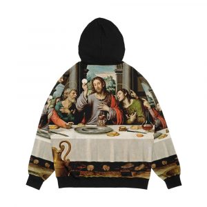 Alternative view of The Last Supper Men's All-Over-Print Hoodie