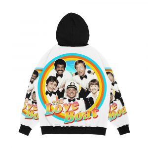 Alternative view of The Love Boat Retro Men's All-Over-Print Hoodie