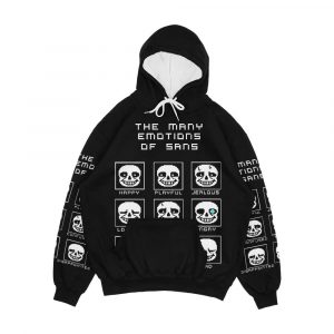 The Many Emotions Of Sans Undertale Men's All-Over-Print Hoodie